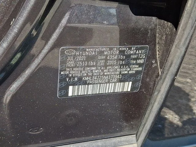 Used 2022 Gray Hyundai Limited image 27