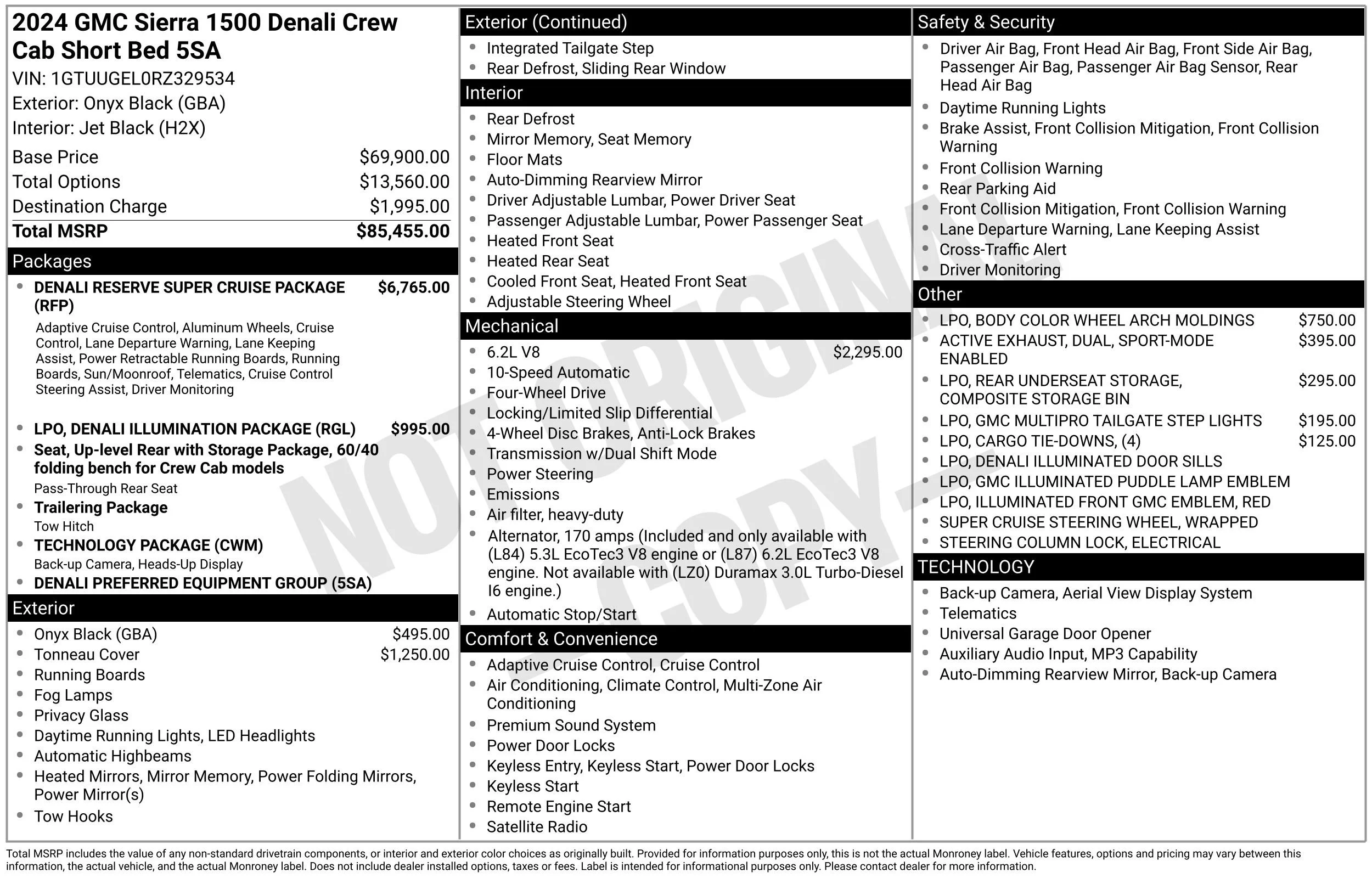 Used 2024 Onyx Black GMC Denali image 46