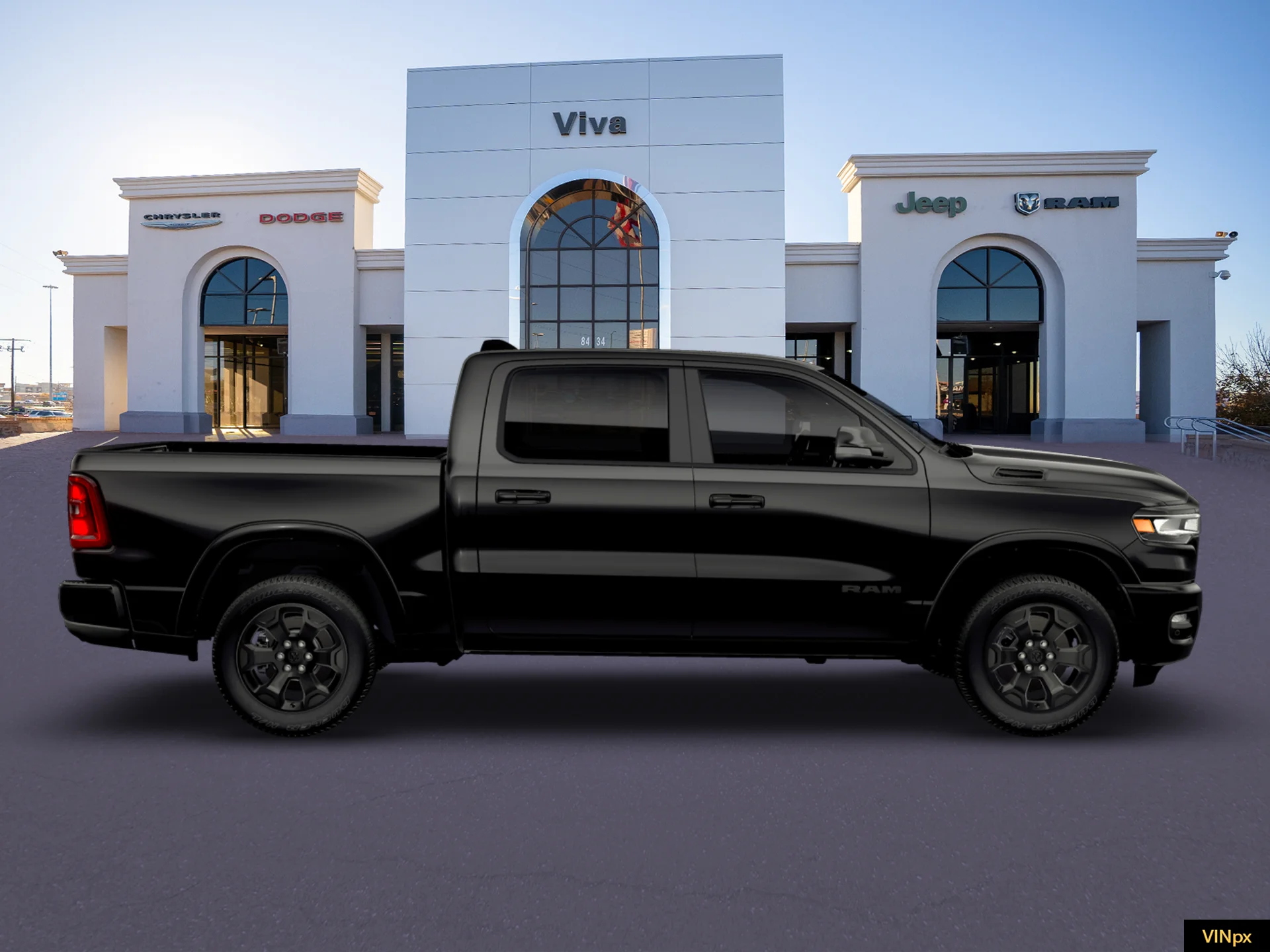 New 2026 Diamond Black Crystal Pearl-Coat Exterior Paint RAM LONE STAR image 21