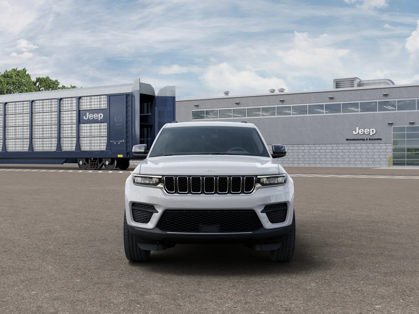 New 2025 Bright White Clear-Coat Exterior Paint Jeep Laredo image 7