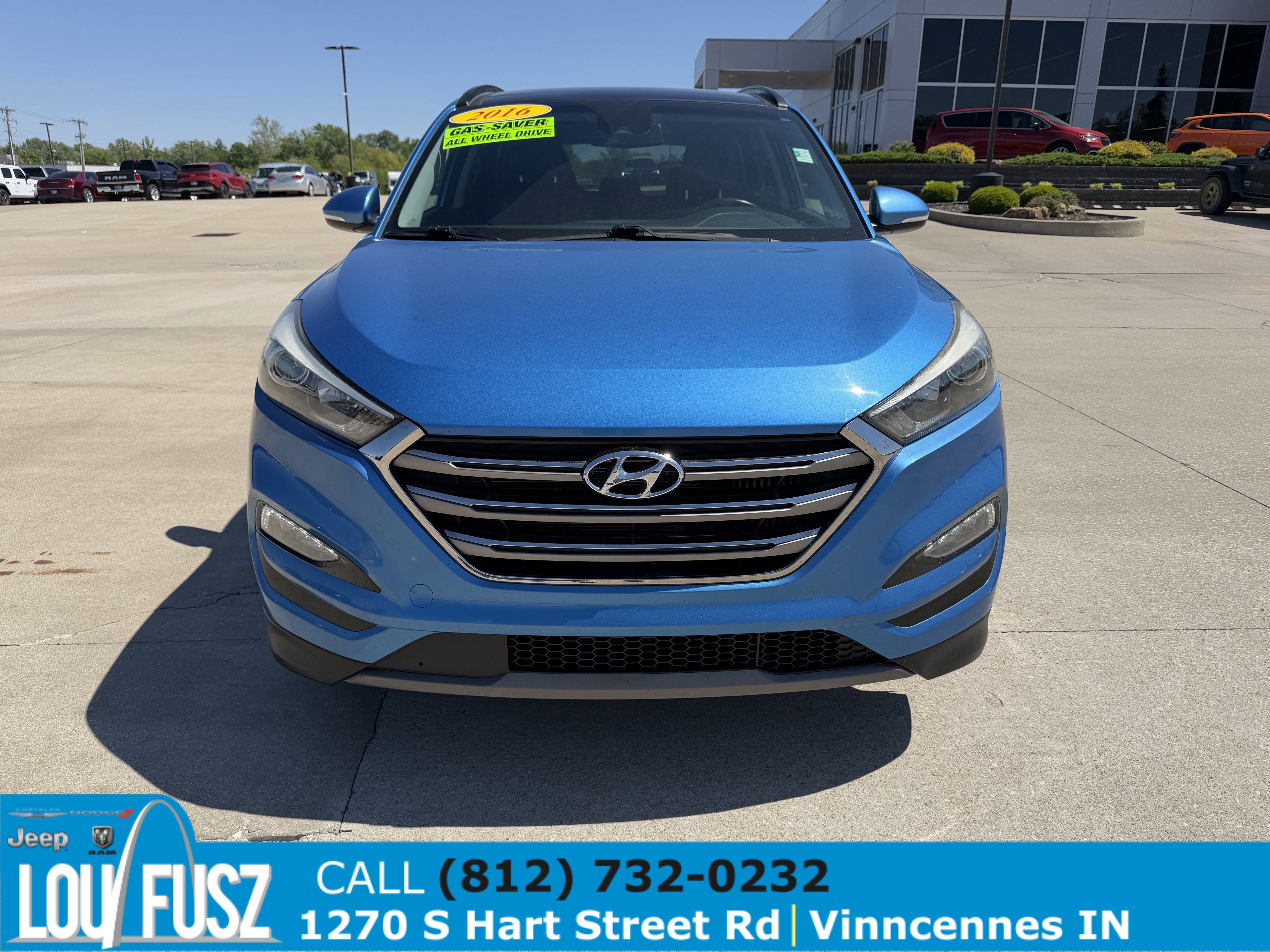 Used 2016 Hyundai Tucson Limited with VIN KM8J3CA27GU128182 for sale in Vincennes, IN