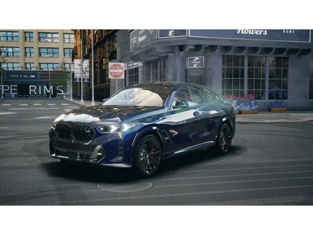 New 2027 Tanzanite Blue II Metallic BMW X6 M60i image 1
