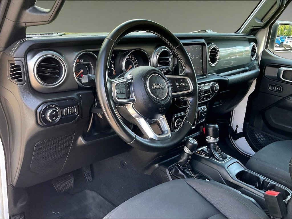 Used 2022 Bright White Clearcoat Jeep Overland image 8