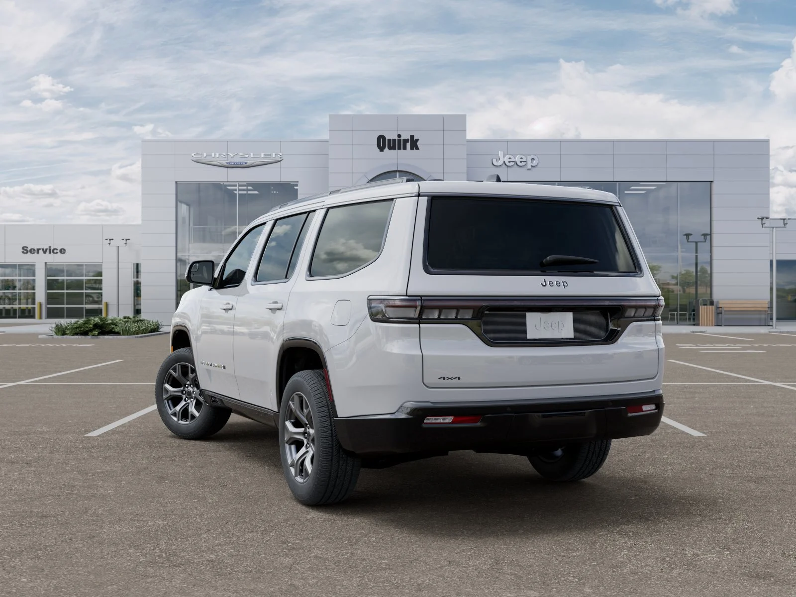 New 2026 Bright White Clear-Coat Exterior Paint Jeep Limited Altitude image 3