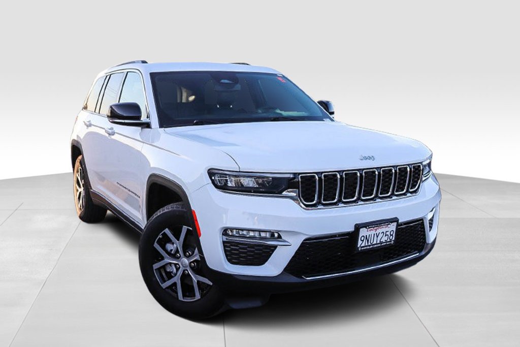 Used 2024 Bright White Clearcoat Jeep Limited image 2