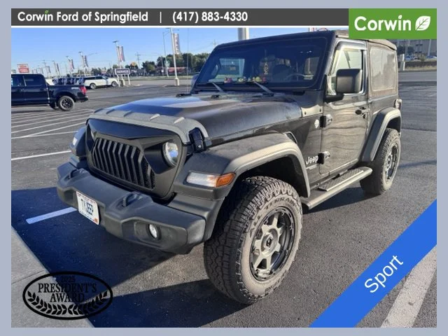Used 2020 Black Clearcoat Jeep Sport image 1