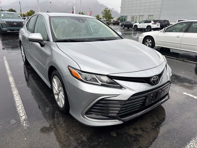 Used 2021 Celestial Silver Metallic Toyota LE image 2