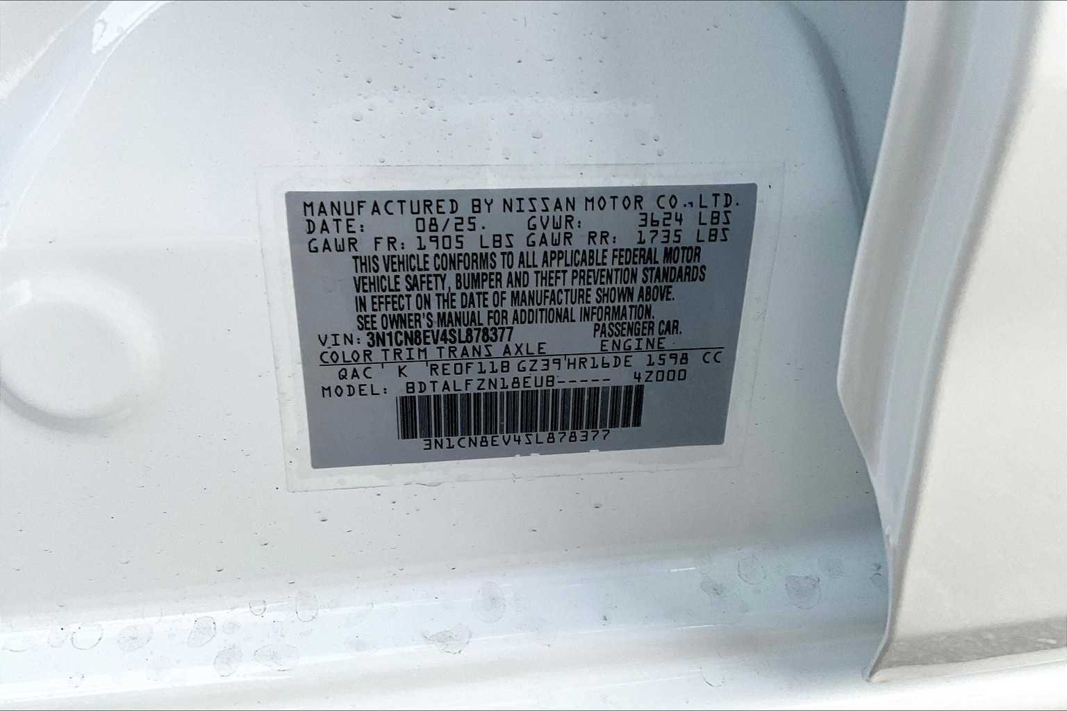 2025 Nissan Versa Sedan SV - Photo 14