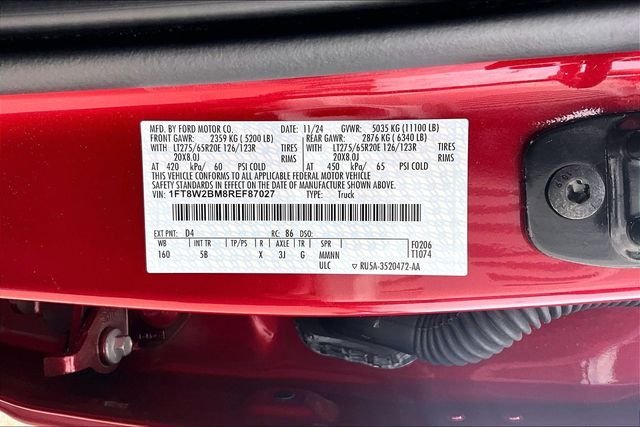 Used 2024 Red Ford Lariat image 32