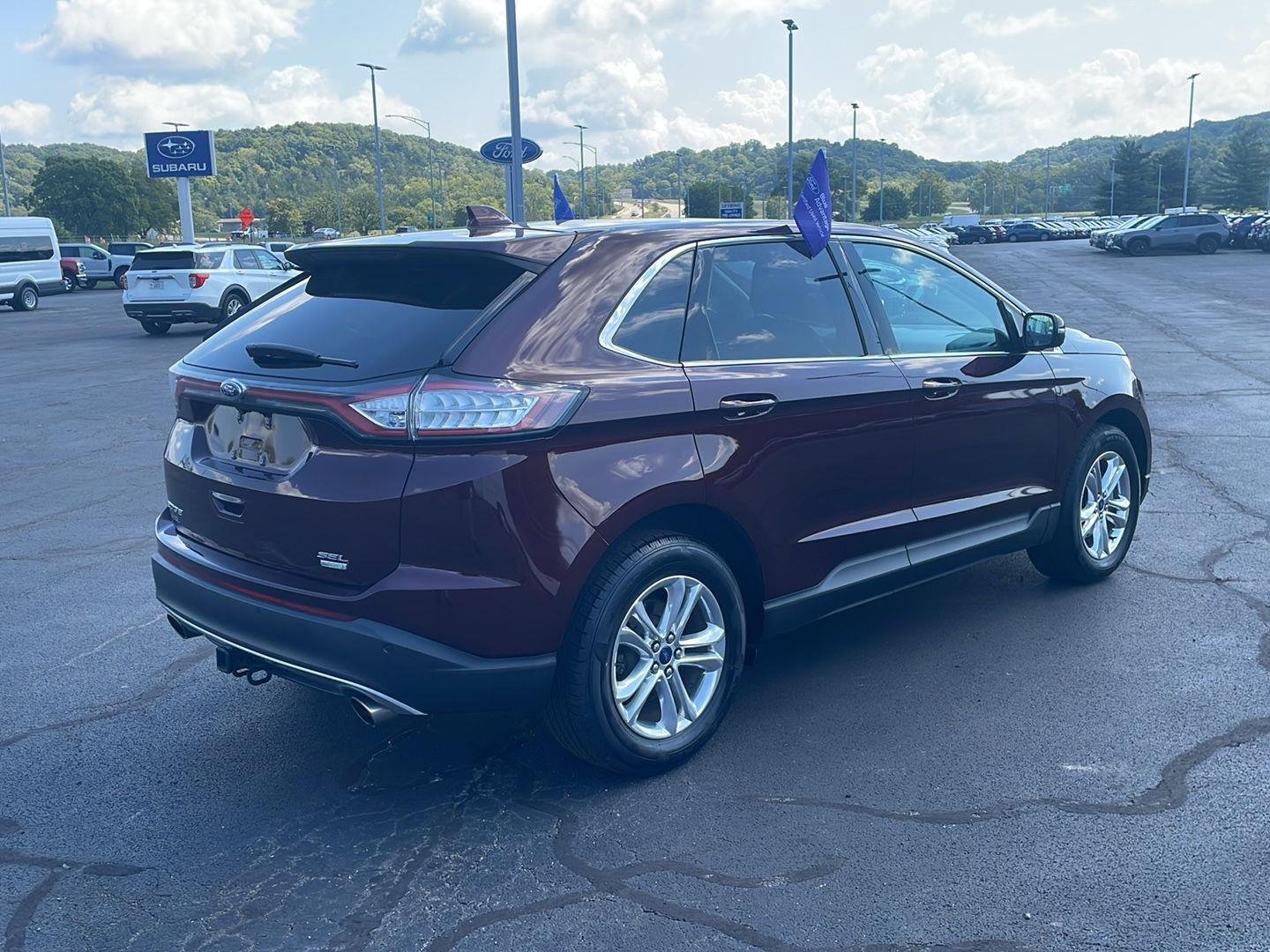 Certified Used 2018 Burgundy Velvet Metallic Tinted Clearcoat Ford SEL image 5