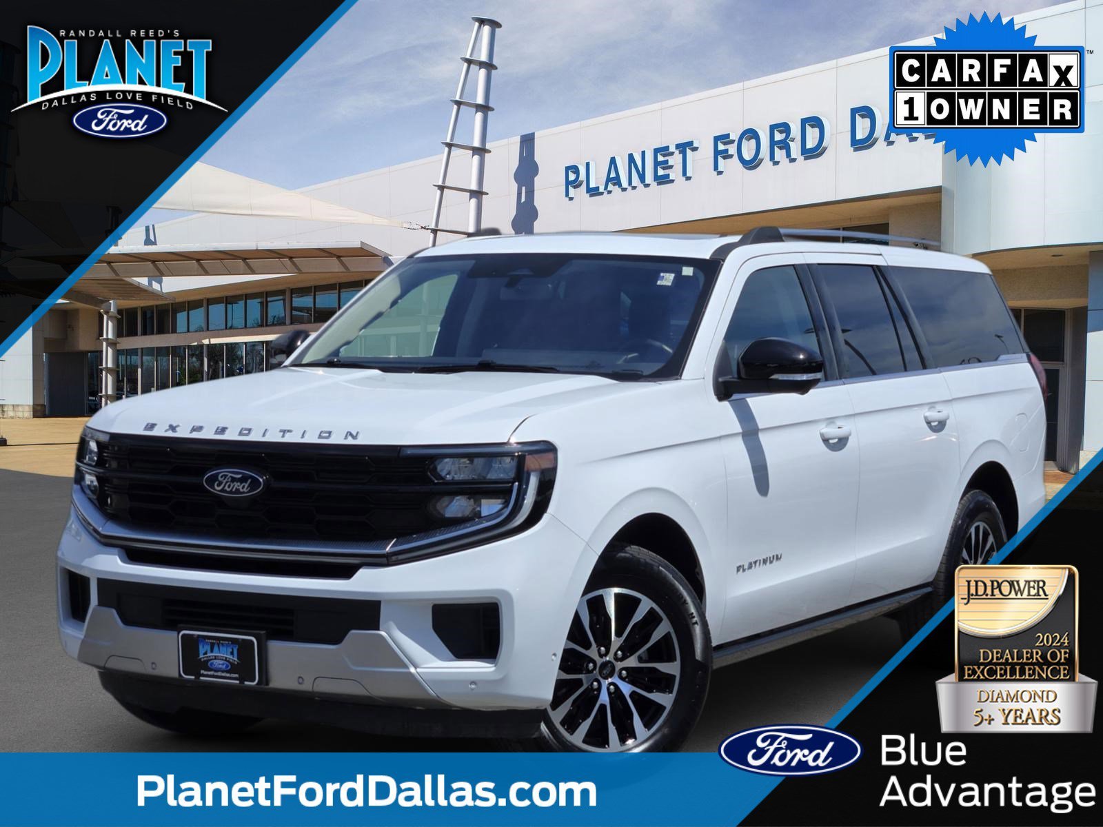 Certified Used 2025 Oxford White Ford Platinum image 1