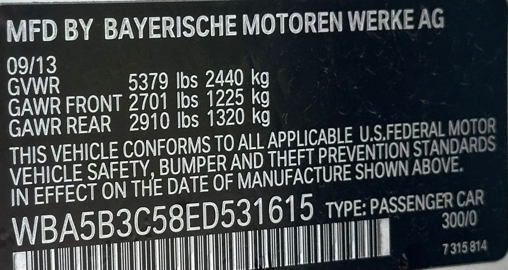 Used 2014 Alpine White BMW 535i xDrive image 44