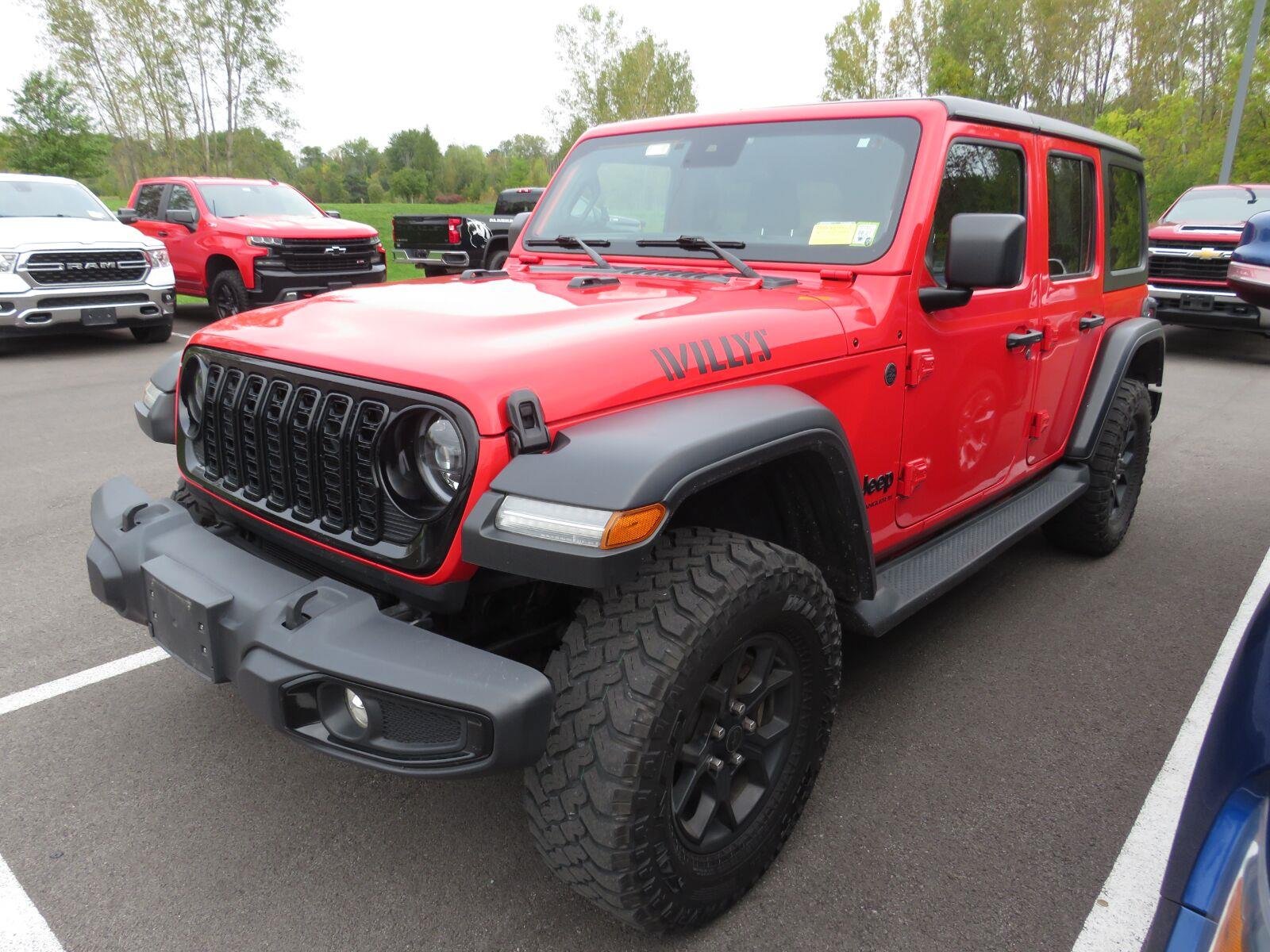 Used 2024 Firecracker Red Clearcoat Jeep Willys image 7