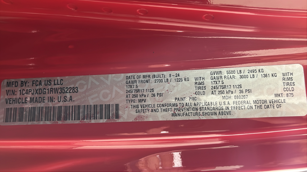 Used 2024 Red Clearcoat Jeep Sport image 52