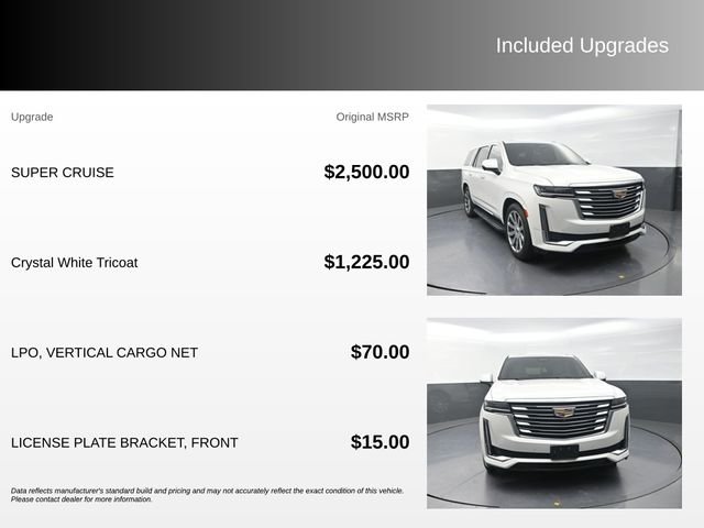 Used 2021 White Cadillac Premium Luxury Platinum image 4