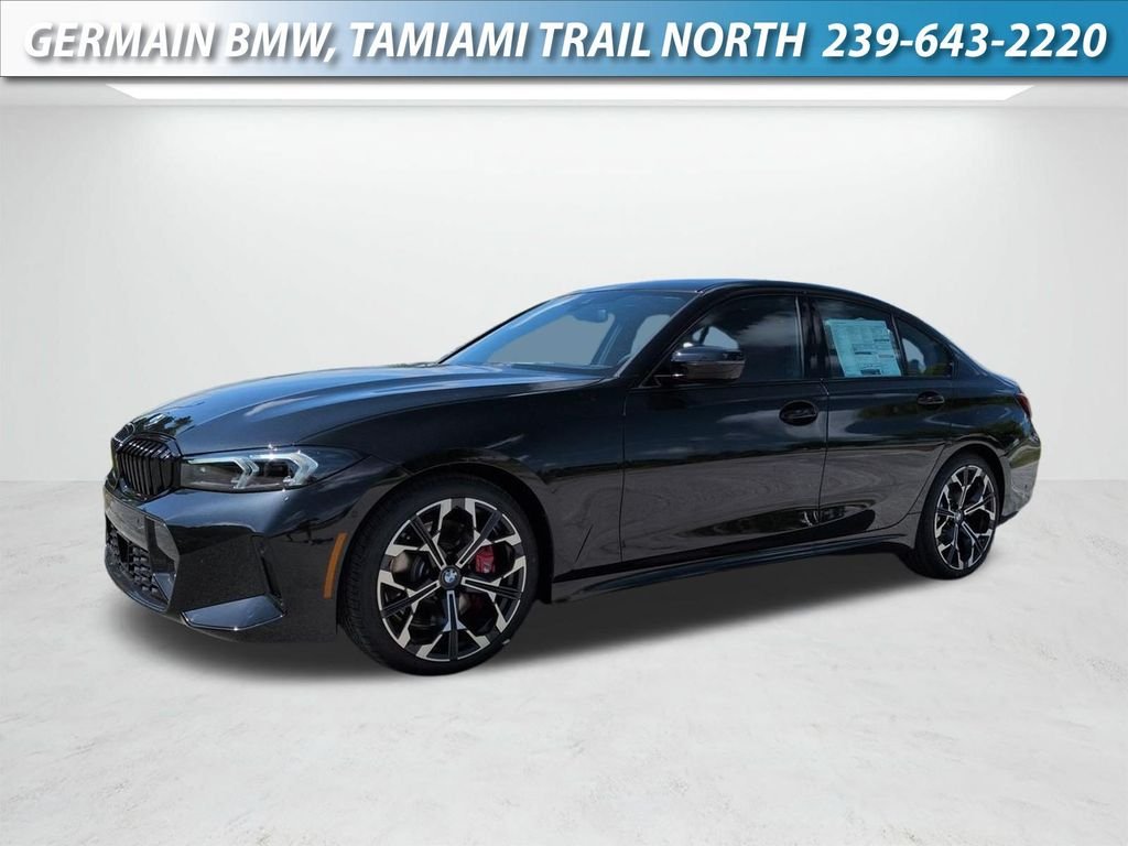New 2026 Black Sapphire Metallic BMW 330i image 1