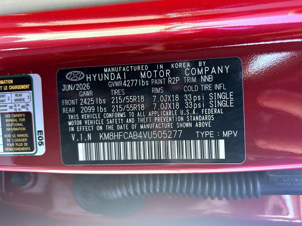 New 2027 Ultimate Red Metallic Hyundai SEL Sport AWD image 25