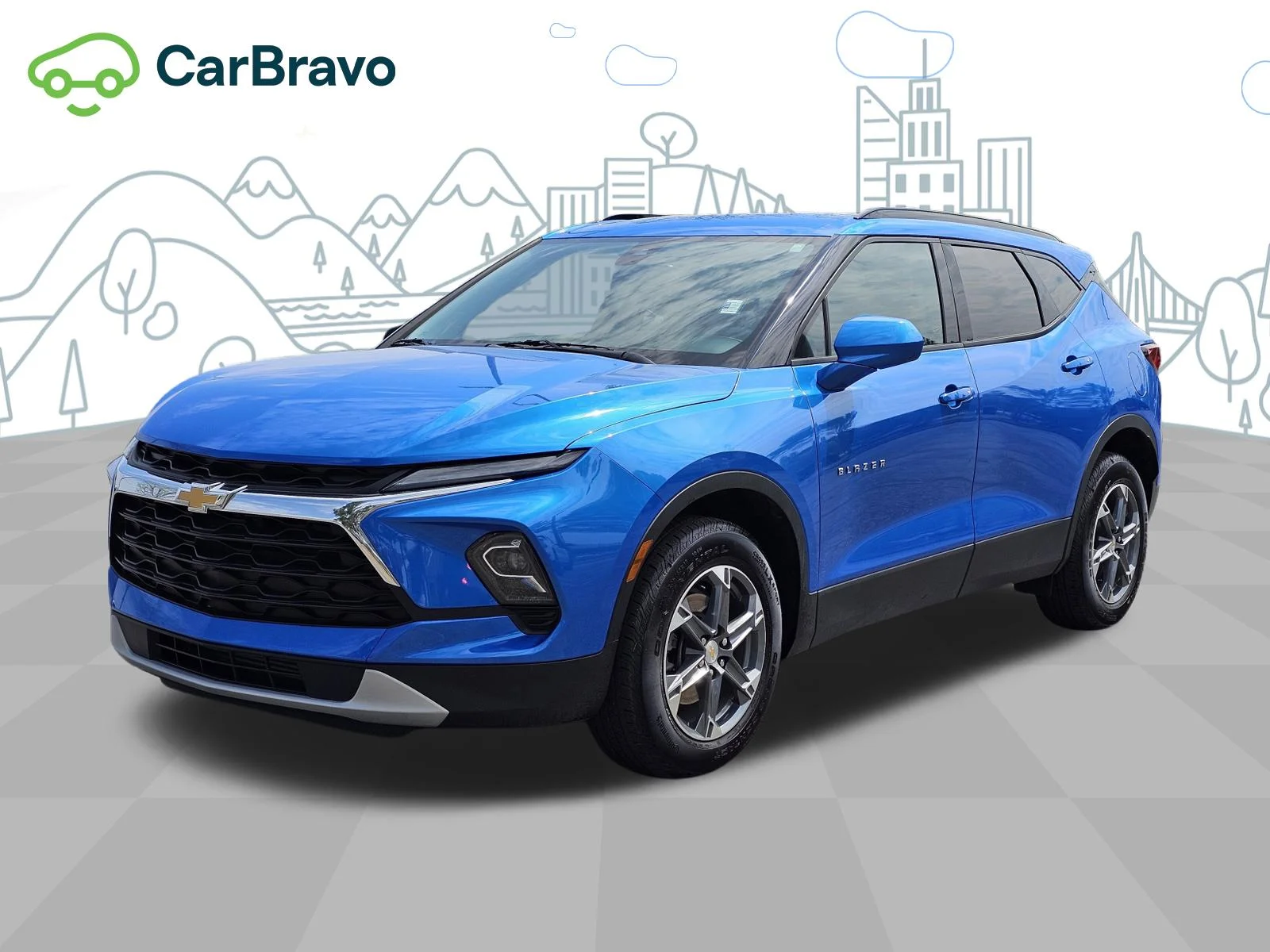 New 2024 Riptide Blue Metallic Chevrolet 2LT image 1