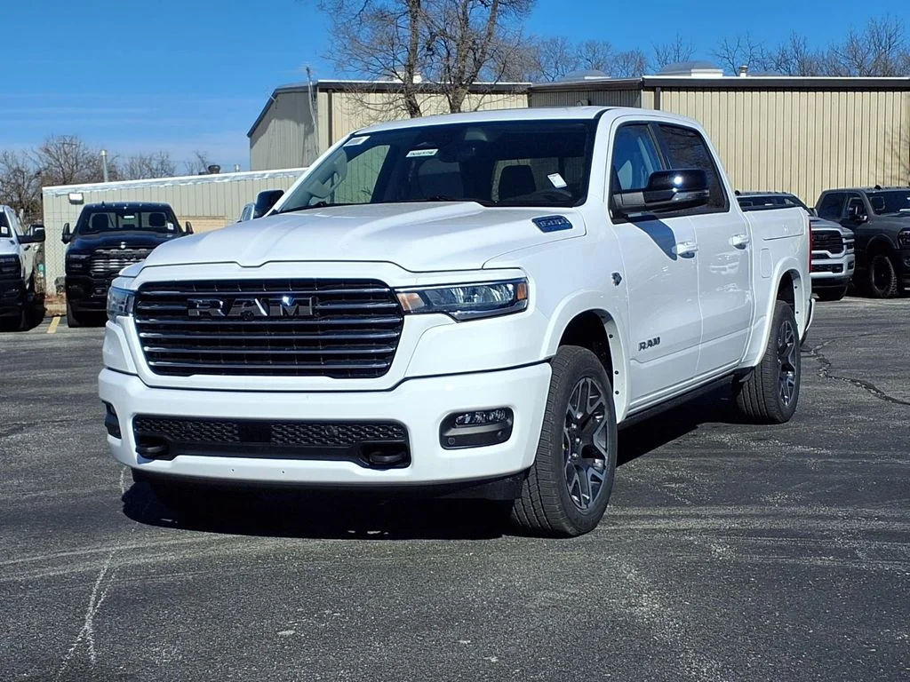 New 2026 Bright White Clear-Coat Exterior Paint RAM Laramie image 2
