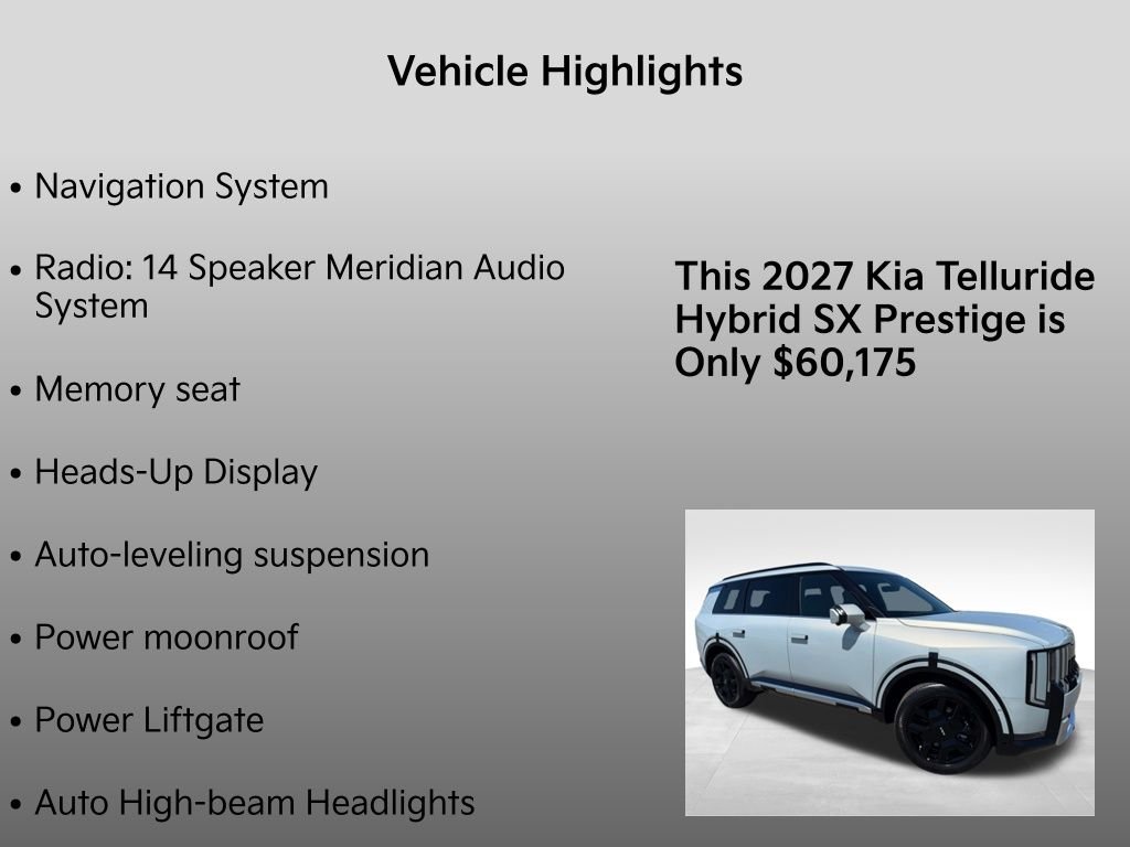 New 2027 Ivory Silver Kia SX-PRESTIGE image 35