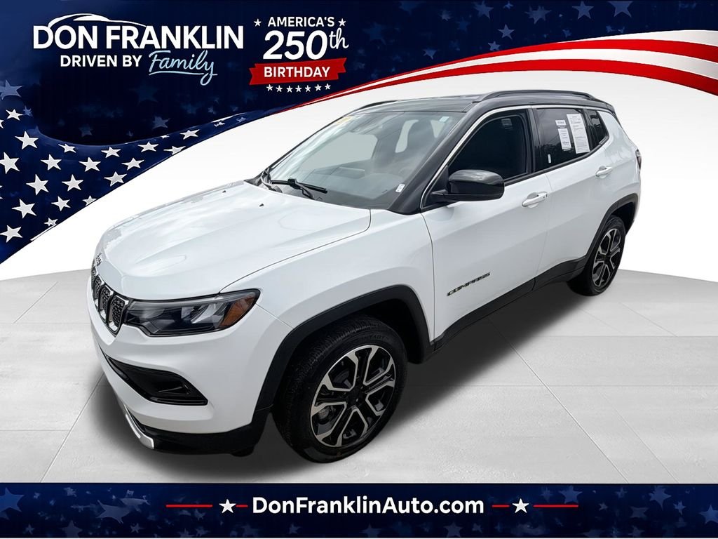 Certified Used 2023 White Jeep Limited image 1