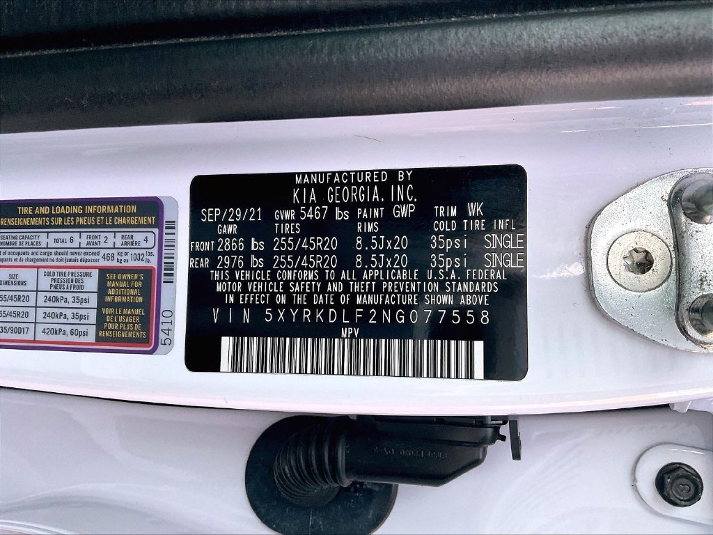 Used 2022 Glacial White Pearl Kia X-Line SX Prestige image 35