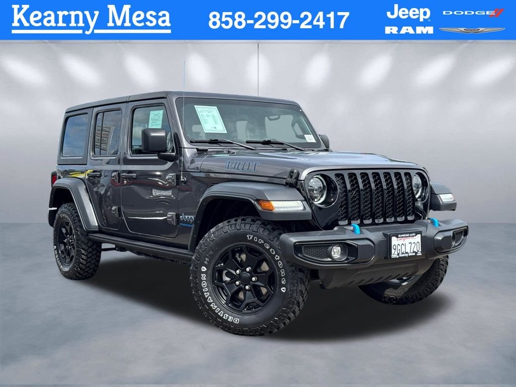 Used 2023 Gray Jeep Willys 4xe image 1