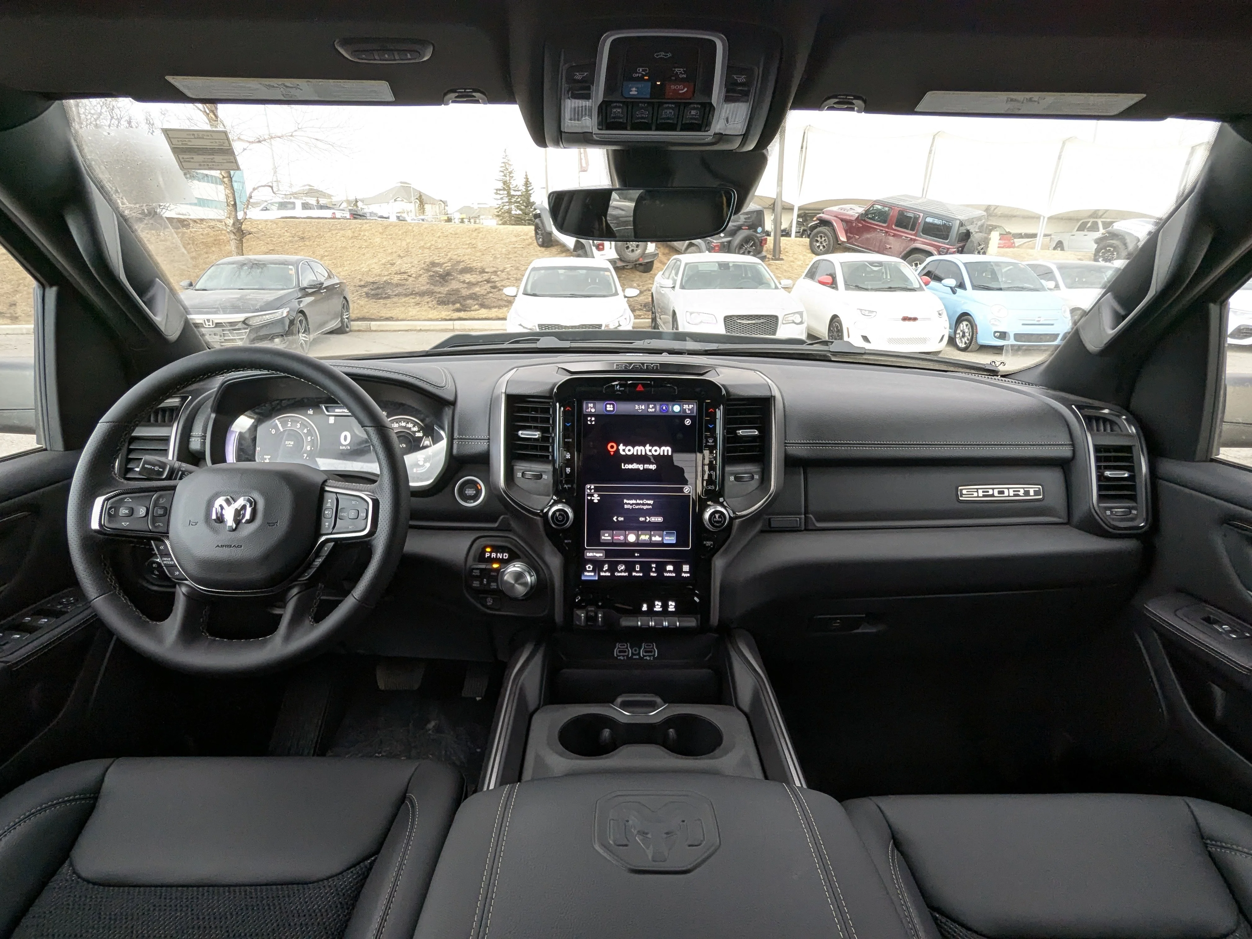New 2026 Black RAM Sport - - Panoramic Sunroof - Sport Performance Hood - Hurricane Turbo - 3.92 Axle & More! image 27