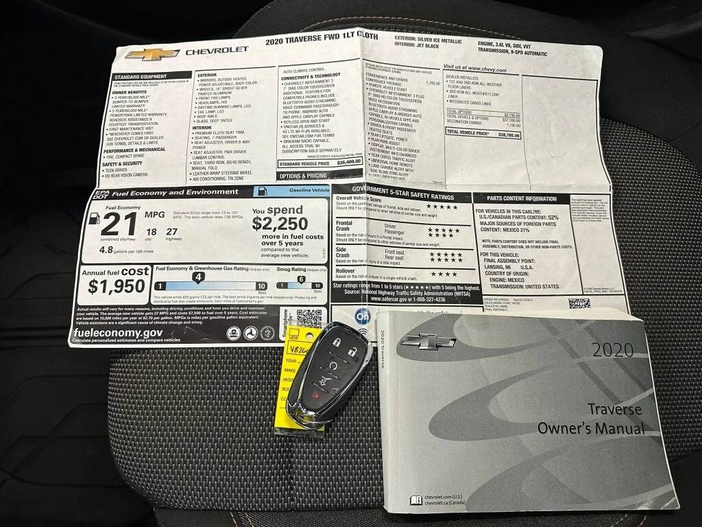 Certified Used 2020 Silver Ice Metallic Chevrolet LT Cloth image 4