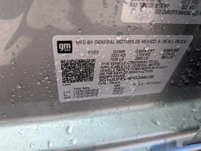 Used 2023 Silver GMC AT4X image 30