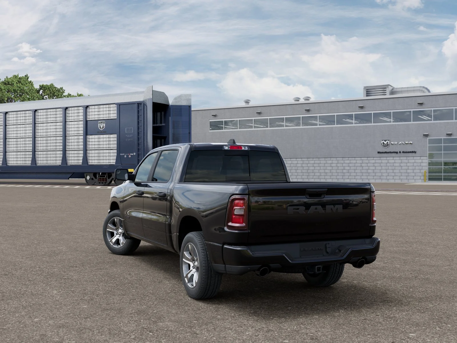 New 2026 Diamond Black Crystal Pearl-Coat Exterior Paint RAM  image 3