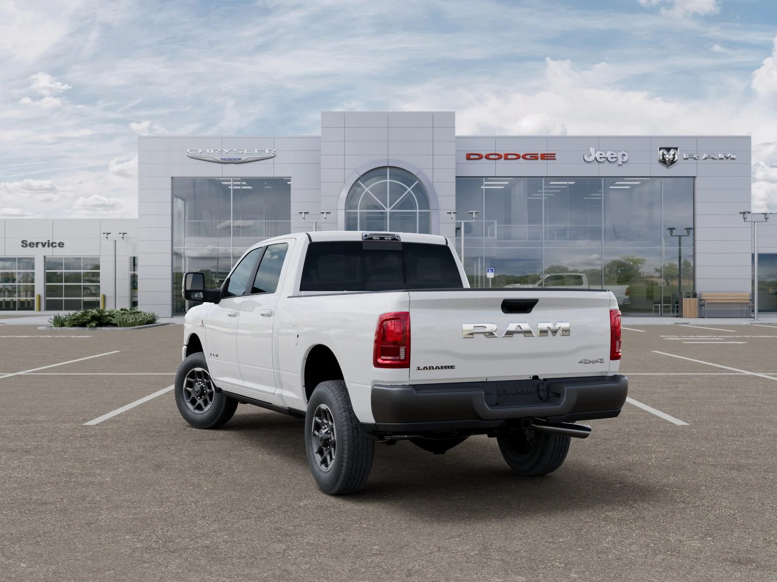 New 2026 Bright White Clear-Coat Exterior Paint RAM Laramie image 30