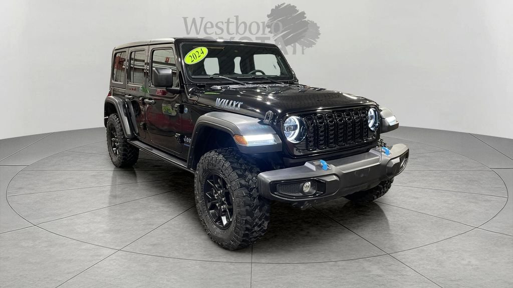 Used 2024 Black Jeep Hybrid Willys 4xe image 1