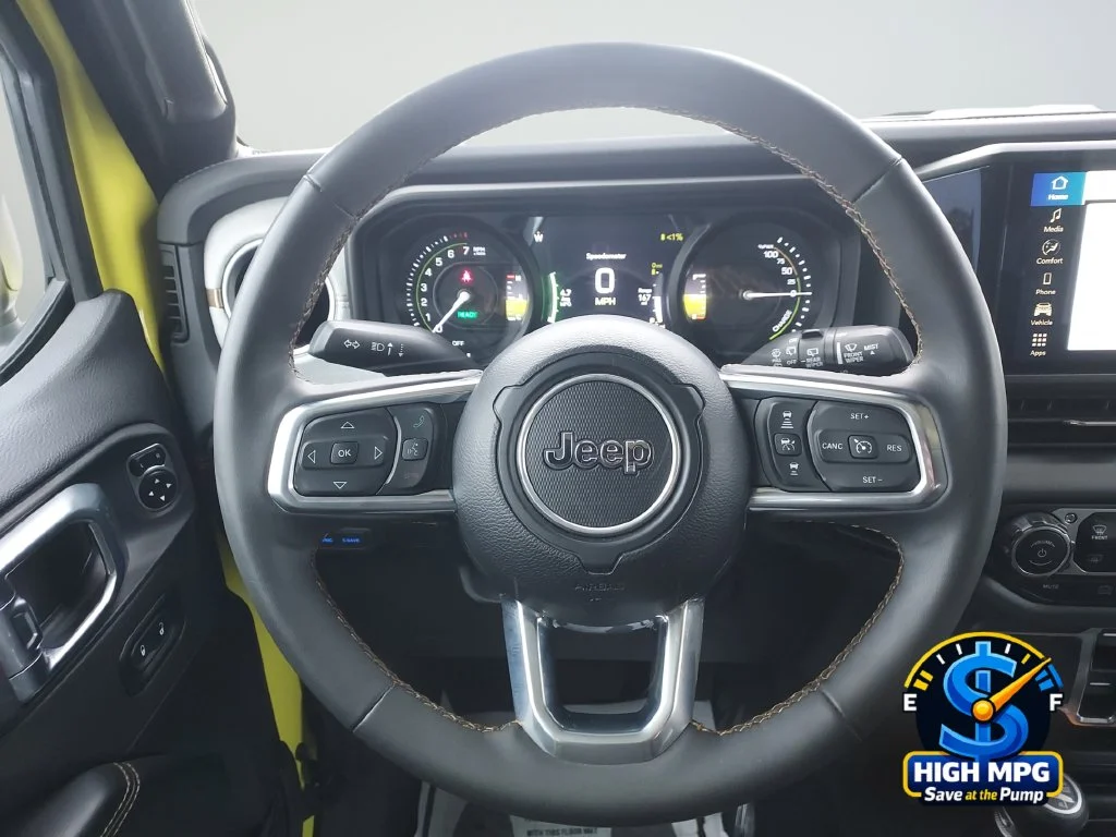 Used 2024 Yellow Jeep Sahara 4xe image 21