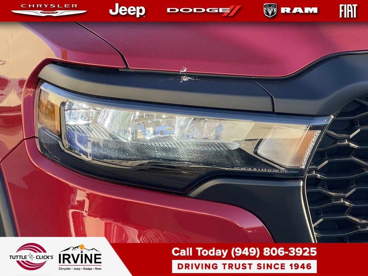 New 2026 Molten Red Pearl-Coat Exterior Paint RAM Rebel image 7