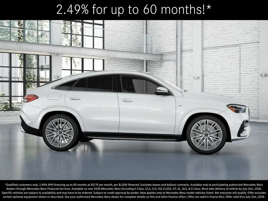 New 2026 MANUFAKTUR Moonlight White Metallic Mercedes-Benz AMG® GLE 53 4MATIC+ Coupe image 15