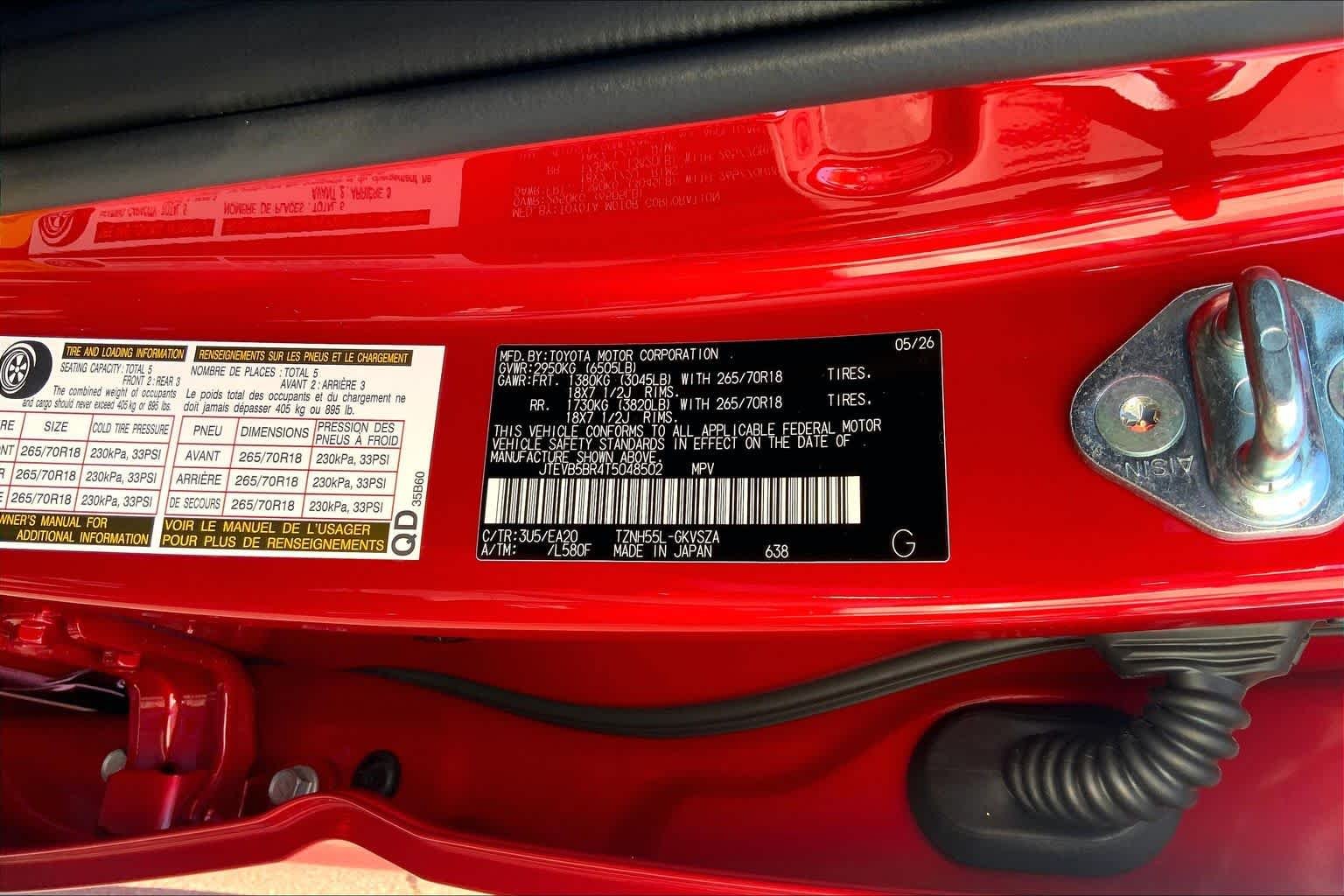 New 2026 Supersonic Red Toyota TRD Off-Road Premium i-FORCE MAX image 21