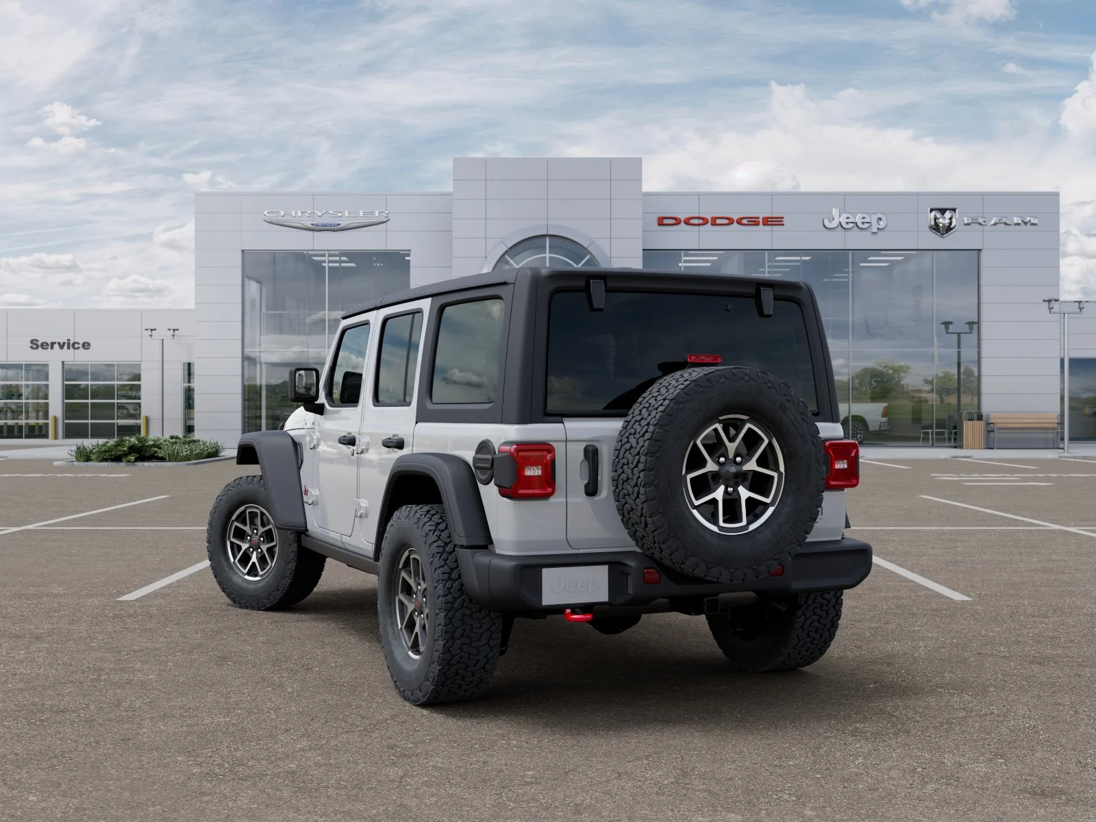 New 2026 Bright White Clear-Coat Exterior Paint Jeep Rubicon image 32