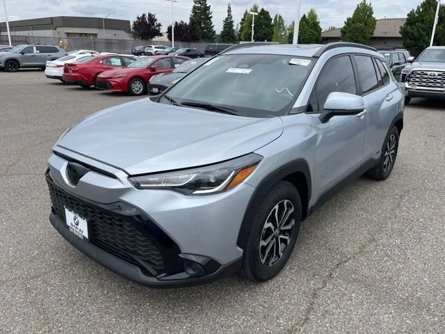 Used 2024 Silver Toyota Hybrid SE image 1