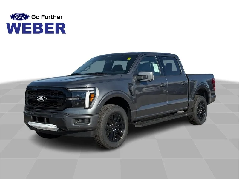 New 2026 Carbonized Gray Metallic Ford LARIAT 4WD SuperCrew 5.5