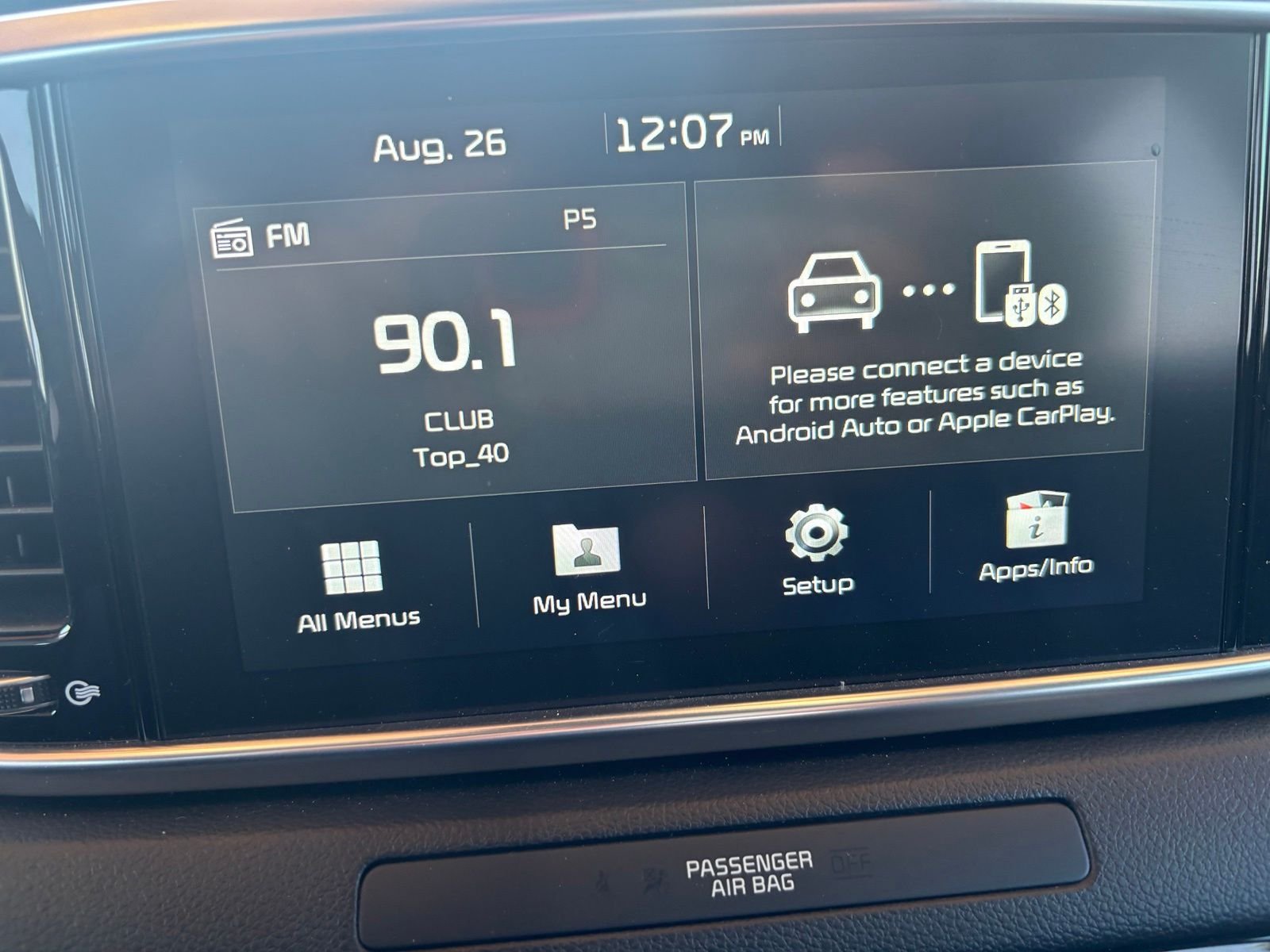 Used 2021 White Kia EX image 11