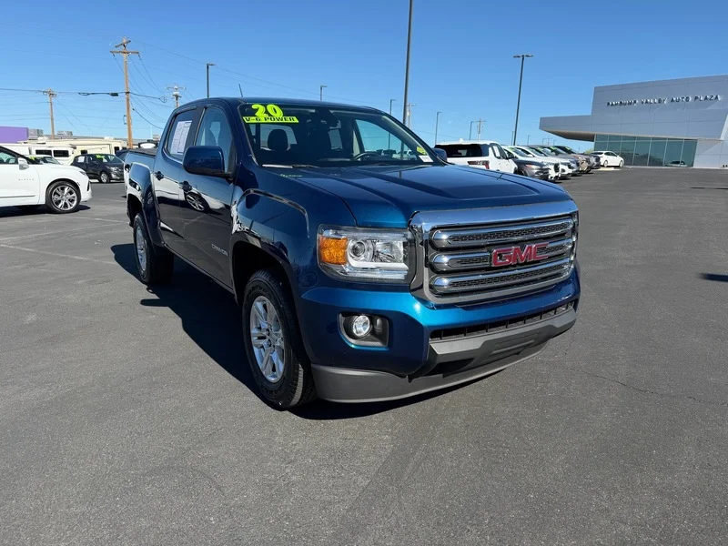 Used 2020 BLUE EMERALD METALLIC GMC 2WD SLE image 1