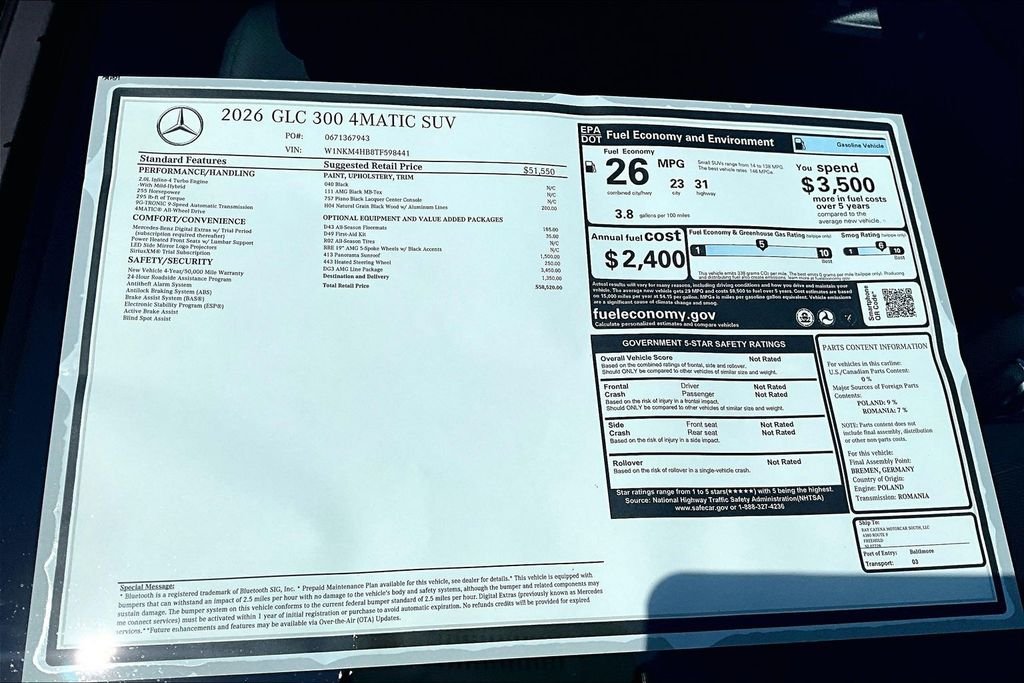 New 2026 Black Mercedes-Benz GLC 300 image 14