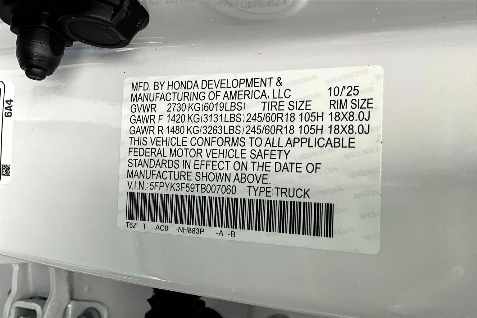 2026 Honda Ridgeline RTL - Photo 14