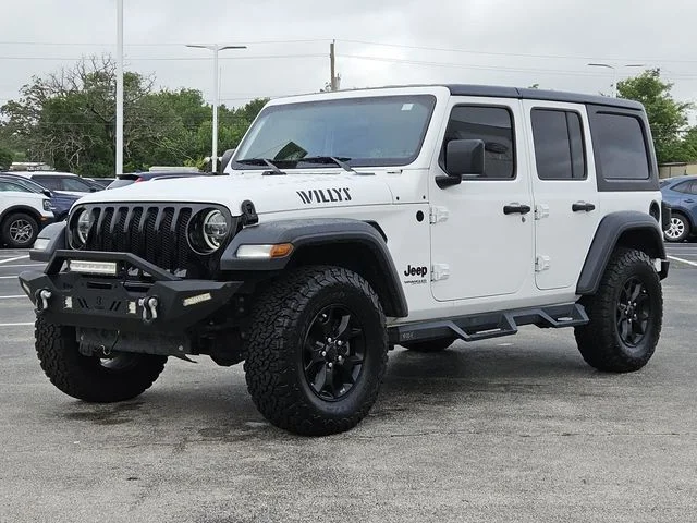 Used 2020 Bright White Clearcoat Jeep Unlimited Sport image 4