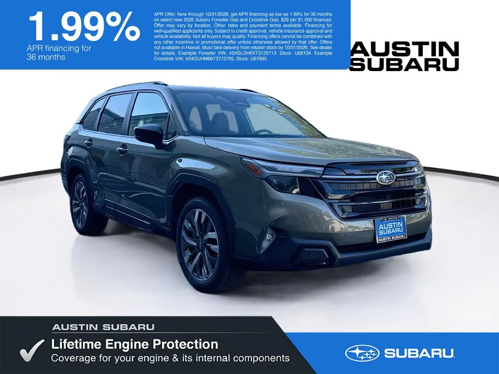 New 2026 Green Subaru Touring image 1