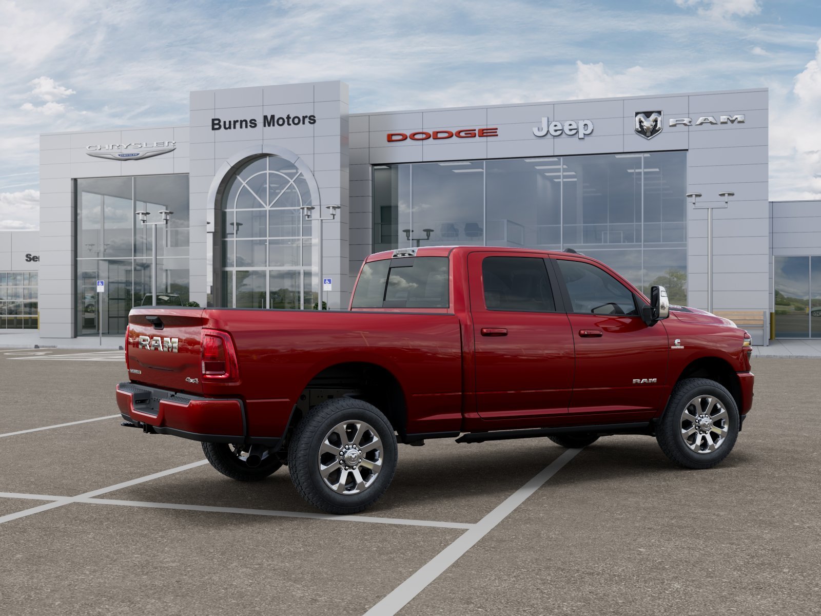 New 2027 Molten Red Pearl-Coat Exterior Paint RAM Laramie image 30