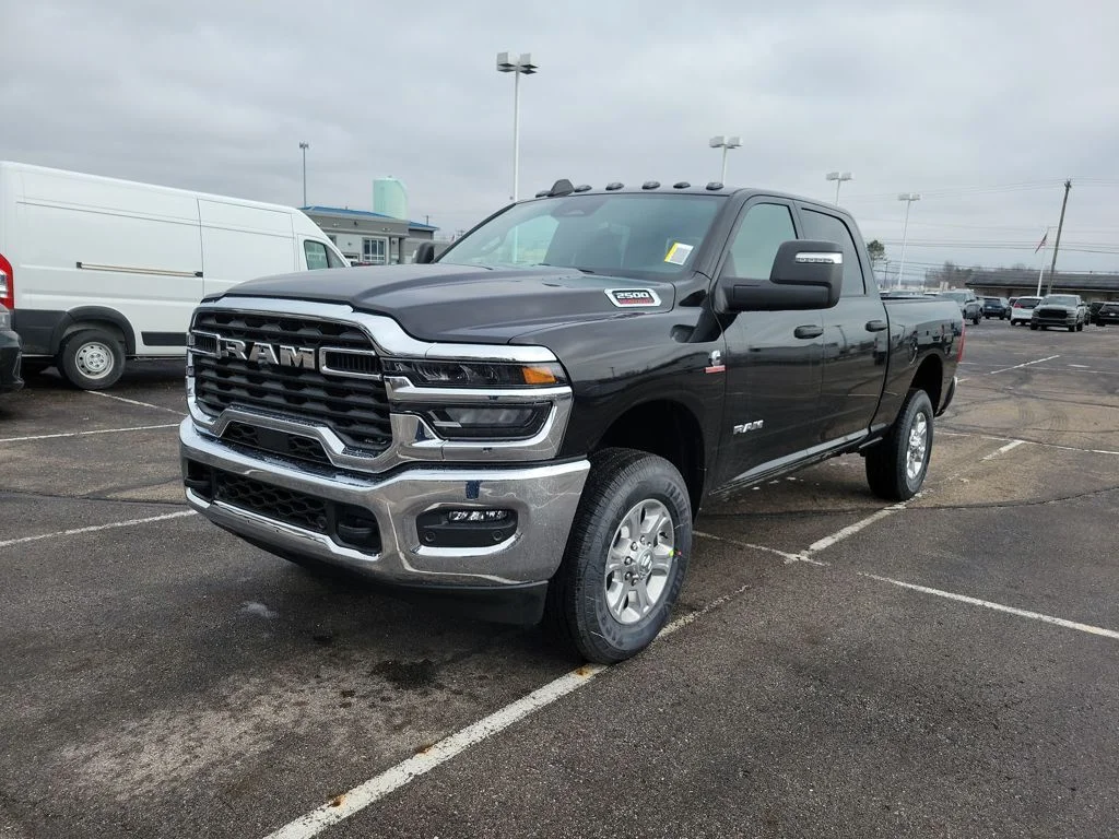 New 2026 Diamond Black Crystal Pearl-Coat Exterior Paint RAM Big Horn image 2
