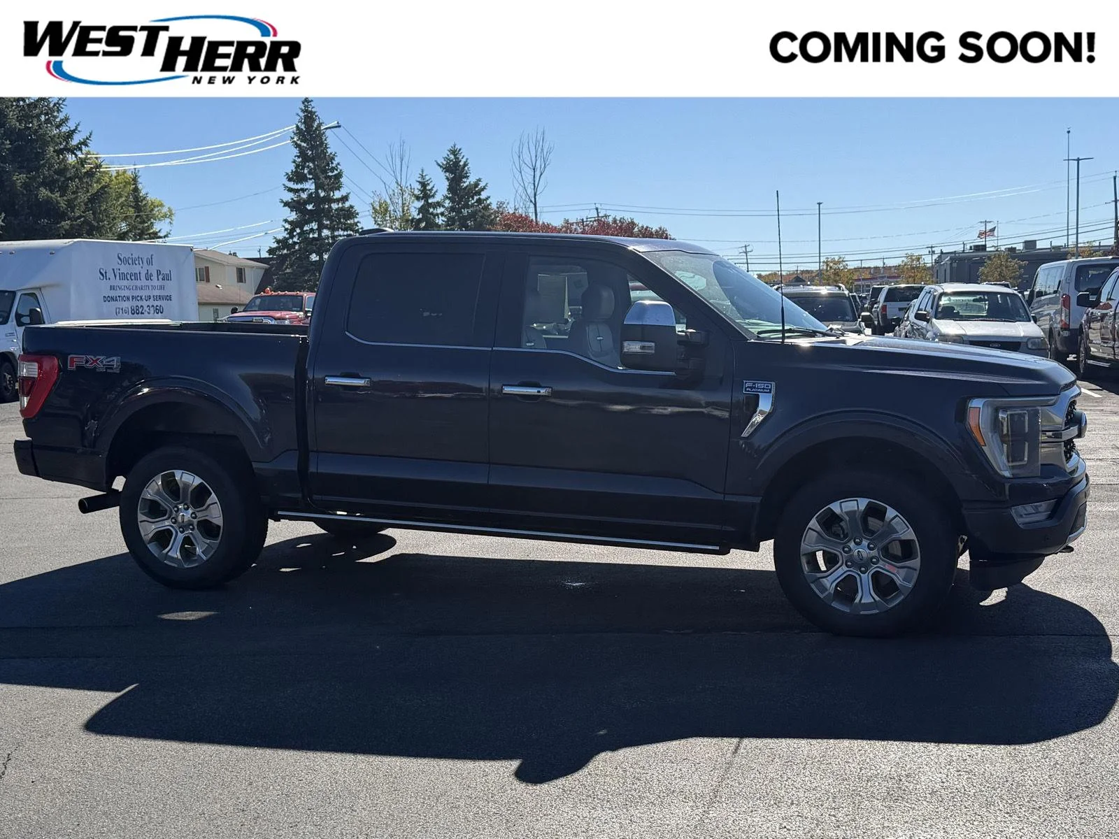 Used 2023 Blue Ford Platinum image 1