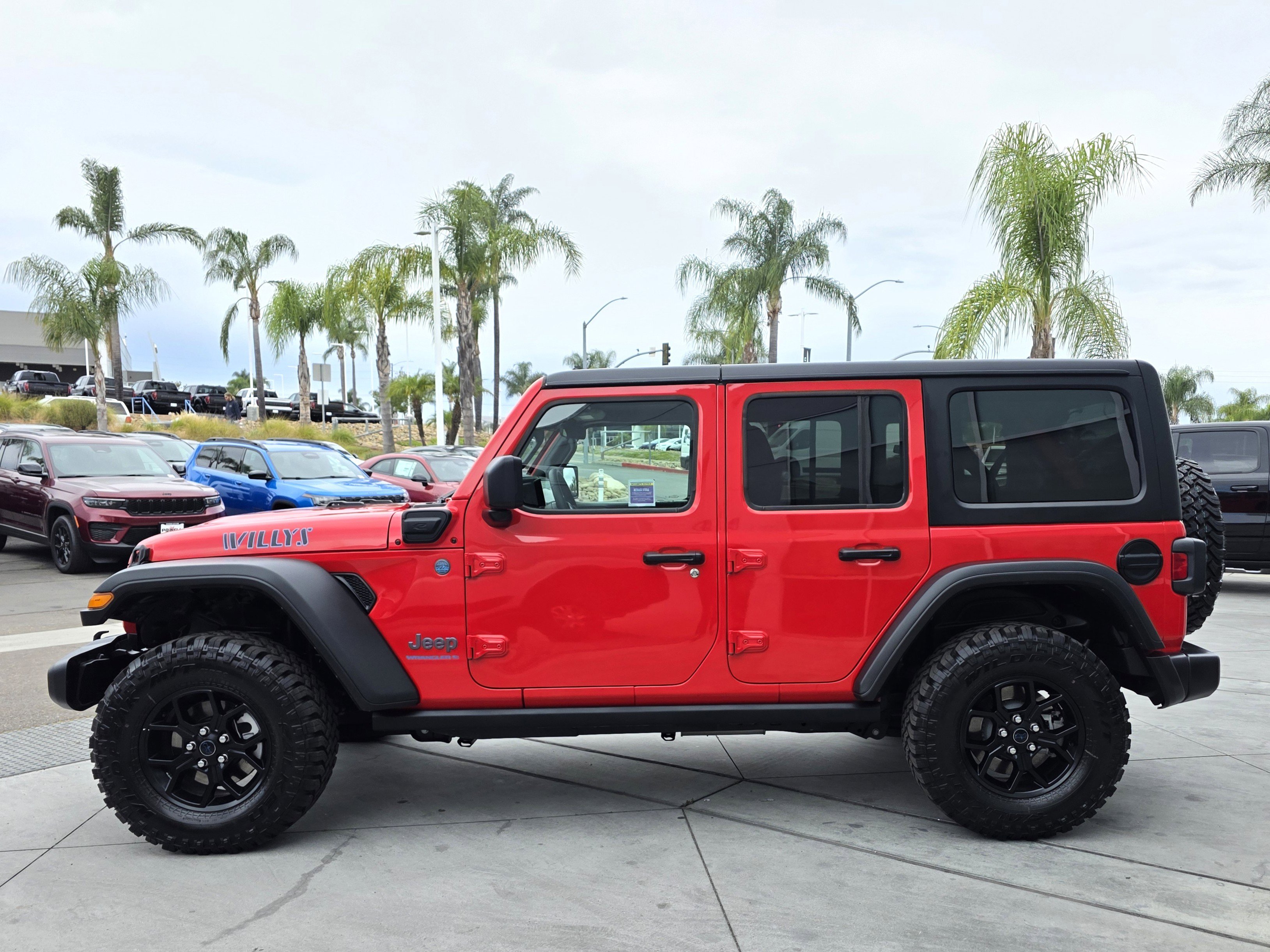Certified 2025 Jeep Wrangler 4xe Willys 4XE with VIN 1C4RJXN60SW578612 for sale in Escondido, CA